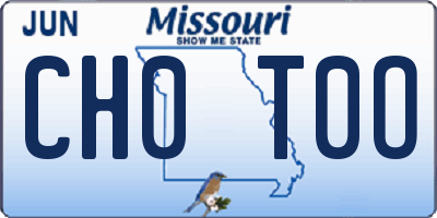 MO license plate CH0T0O