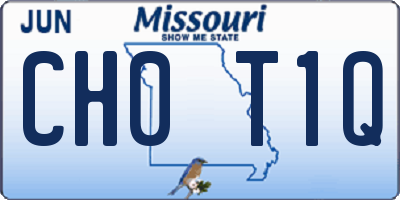 MO license plate CH0T1Q