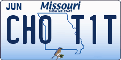 MO license plate CH0T1T