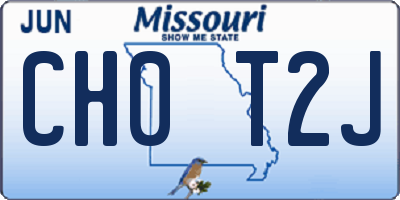 MO license plate CH0T2J