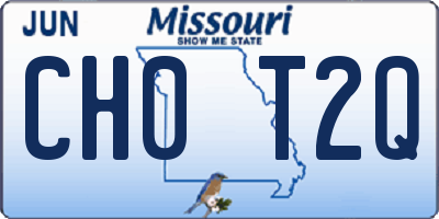 MO license plate CH0T2Q