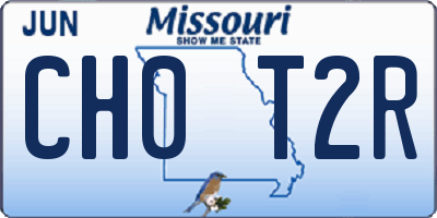 MO license plate CH0T2R
