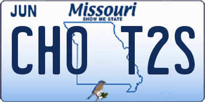 MO license plate CH0T2S