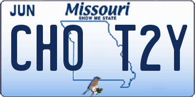 MO license plate CH0T2Y