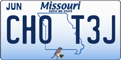 MO license plate CH0T3J