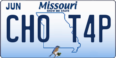 MO license plate CH0T4P