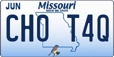 MO license plate CH0T4Q