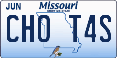 MO license plate CH0T4S