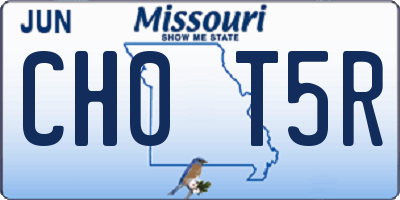 MO license plate CH0T5R