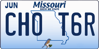 MO license plate CH0T6R