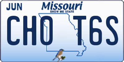 MO license plate CH0T6S