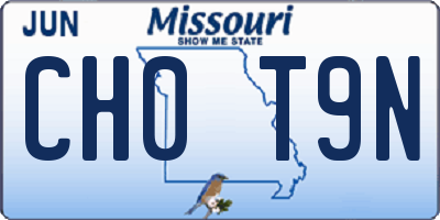 MO license plate CH0T9N