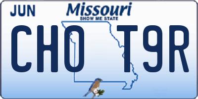 MO license plate CH0T9R