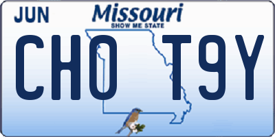 MO license plate CH0T9Y