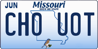 MO license plate CH0U0T