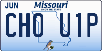 MO license plate CH0U1P