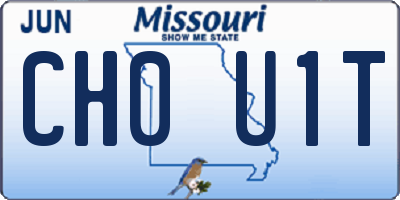 MO license plate CH0U1T