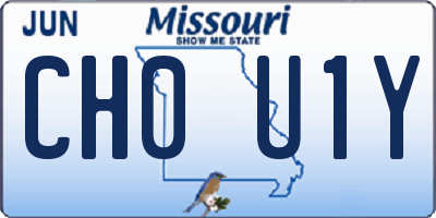 MO license plate CH0U1Y