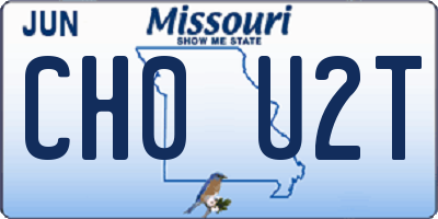 MO license plate CH0U2T