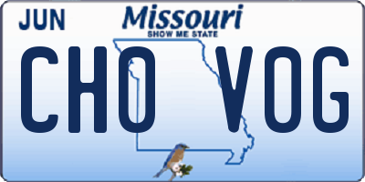 MO license plate CH0V0G