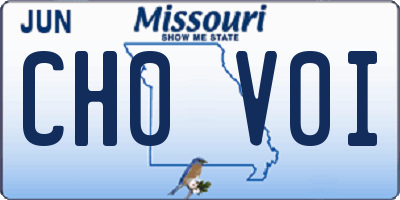 MO license plate CH0V0I