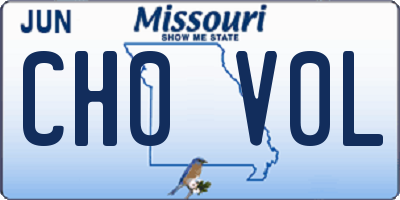 MO license plate CH0V0L