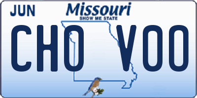 MO license plate CH0V0O