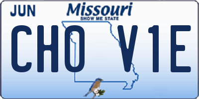MO license plate CH0V1E