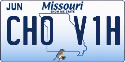 MO license plate CH0V1H
