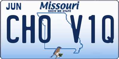 MO license plate CH0V1Q