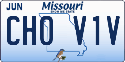 MO license plate CH0V1V