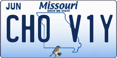 MO license plate CH0V1Y