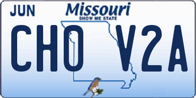 MO license plate CH0V2A
