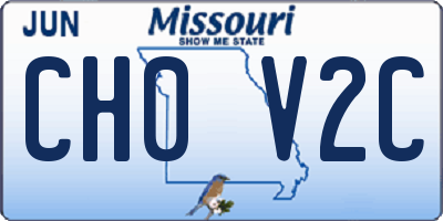 MO license plate CH0V2C