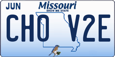 MO license plate CH0V2E