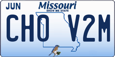 MO license plate CH0V2M