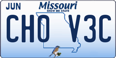 MO license plate CH0V3C