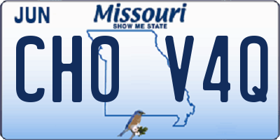 MO license plate CH0V4Q