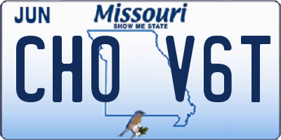 MO license plate CH0V6T