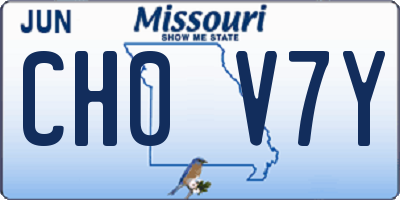 MO license plate CH0V7Y