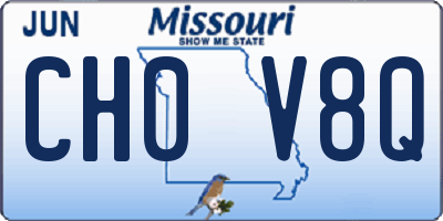 MO license plate CH0V8Q