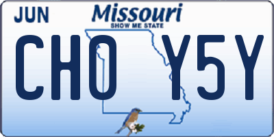 MO license plate CH0Y5Y