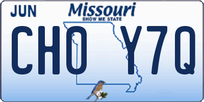 MO license plate CH0Y7Q