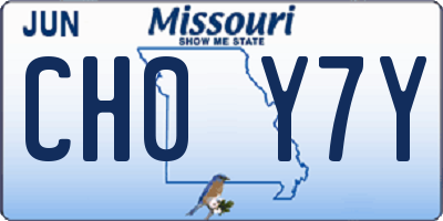 MO license plate CH0Y7Y