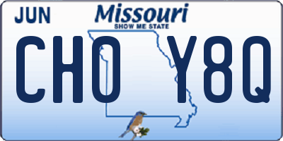 MO license plate CH0Y8Q