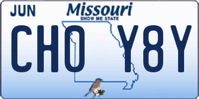 MO license plate CH0Y8Y