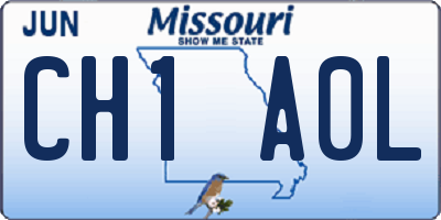 MO license plate CH1A0L