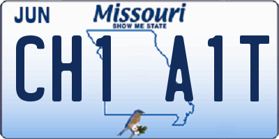 MO license plate CH1A1T
