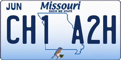 MO license plate CH1A2H