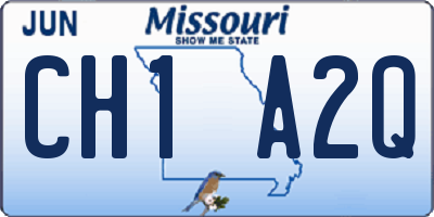 MO license plate CH1A2Q